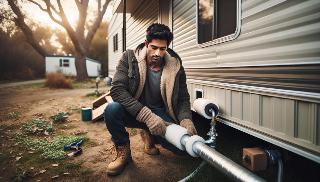 How to Insulate Outdoor Water Pipe for a Trailer Home (Freeze Fix)