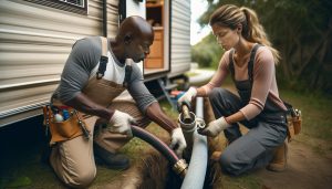 Expert Mobile Home Tips & Advice | GetEasyLive.com 4 How to Hook Up Sewer for a Trailer Home (Proper Connection)
