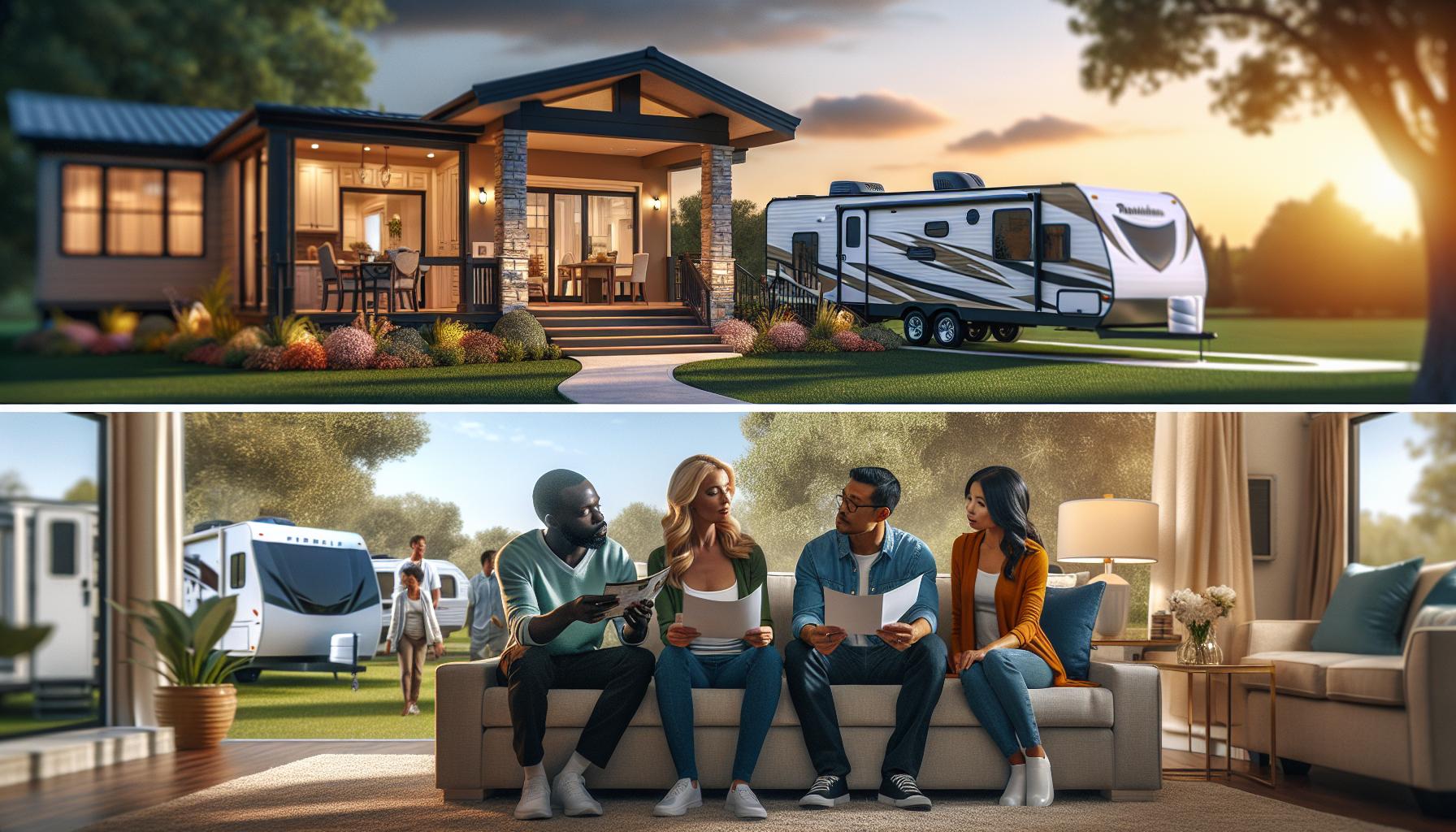 Comparing Size and Space: Park Model vs. Travel Trailer