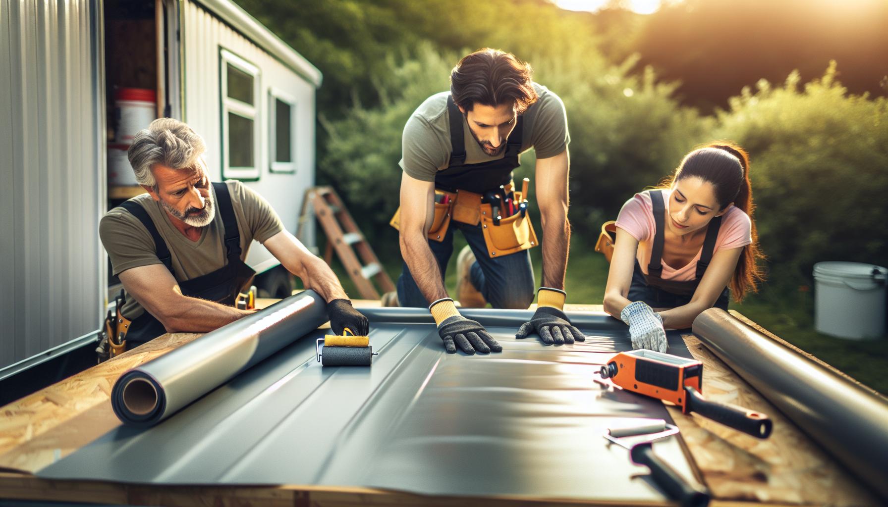 How to Install a Rubber Roof on a Trailer Home (Leak-Proof)