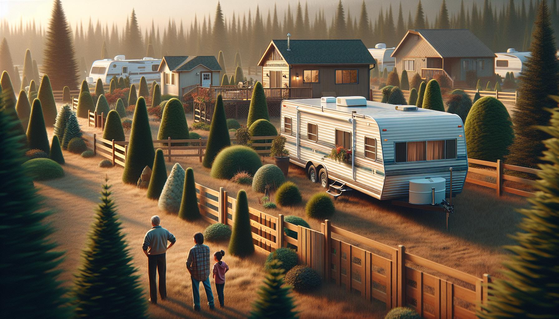 Types of Windbreaks Suitable for Trailer Homes